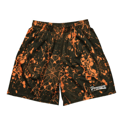 Pressure Splatter Mesh Shorts (Orange)
