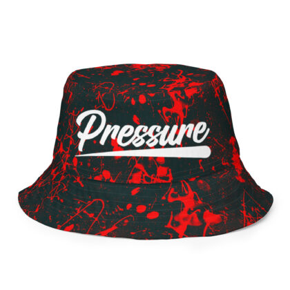 Pressure Reversible Splatter Bucket Hat (Red/Black)