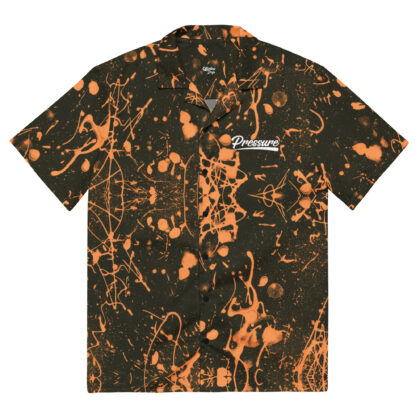 Pressure Splatter Button Up (Orange)