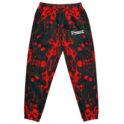 Pressure Splatter Track Pants (Red)
