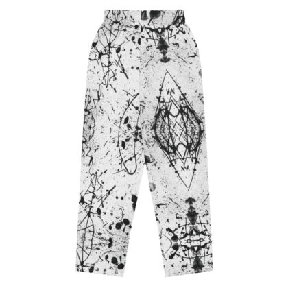 Pressure Splatter Wide-leg Joggers (Black)