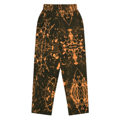 Pressure Splatter Wide-leg Joggers (Orange)