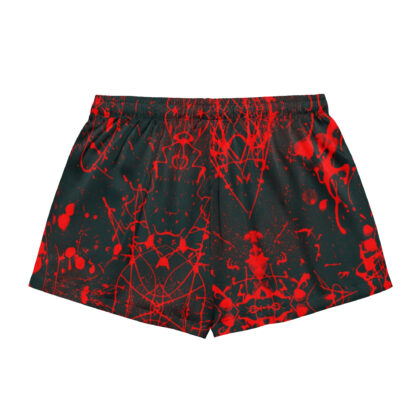 Pressure Splatter Women's Pajama Shorts (Red)