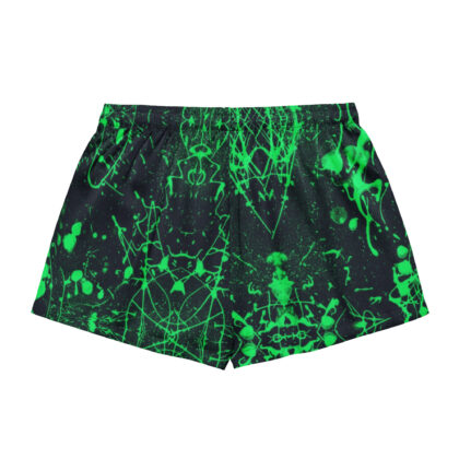 Pressure Splatter Women's Pajama Shorts (Green)