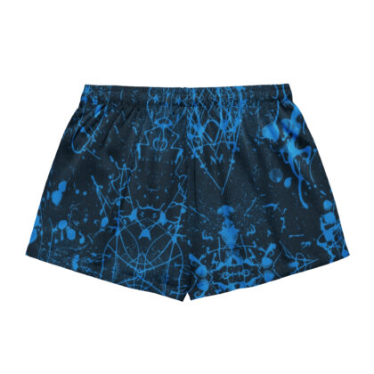 Pressure Splatter Women's Pajama Shorts (Blue)