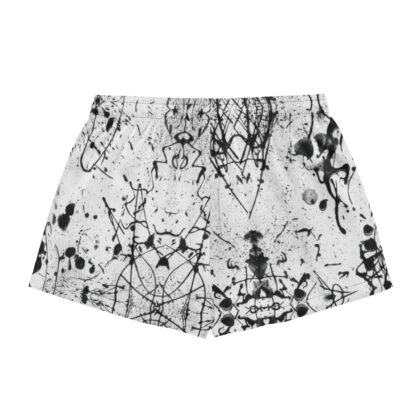 Pressure Splatter Women's Pajama Shorts (Black)
