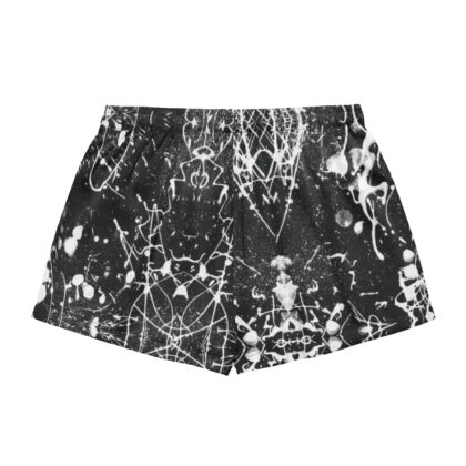 Pressure Splatter Women's Pajama Shorts (White)