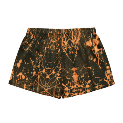 Pressure Splatter Women's Pajama Shorts (Orange)