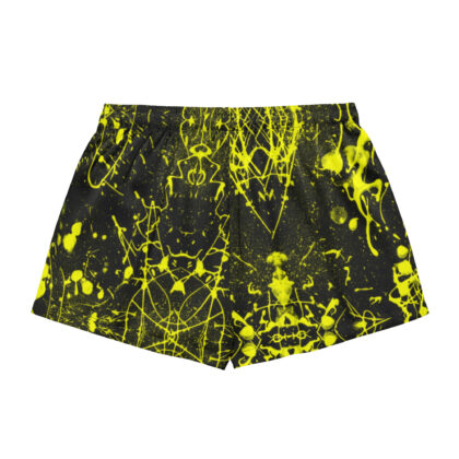 Pressure Splatter Women's Pajama Shorts (Yellow)