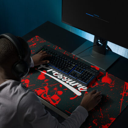 Pressure Splatter Gaming Mouse Pad (Red)