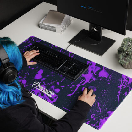 Pressure Lower Splatter Gaming Mouse Pad (Purple)