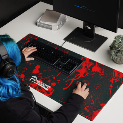 Pressure Lower Splatter Gaming Mouse Pad (Red)