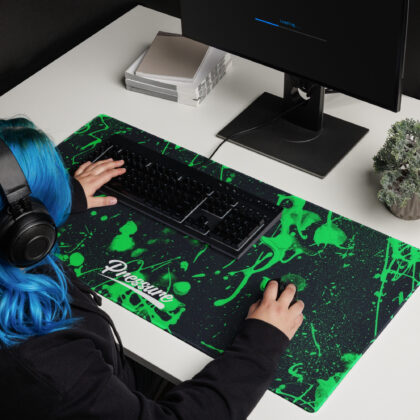 Pressure Lower Splatter Gaming Mouse Pad (Green)