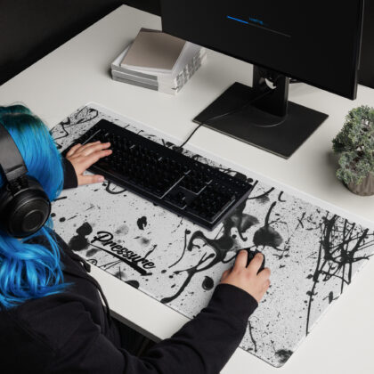 Pressure Lower Splatter Gaming Mouse Pad (Black)
