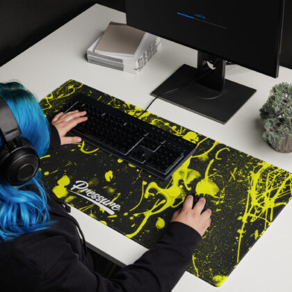 Pressure Lower Splatter Gaming Mouse Pad (Yellow)